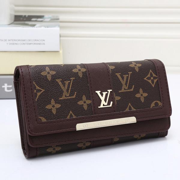 Louis Vuitton LV Women Leather Fashion Multicolor Wallet Purse