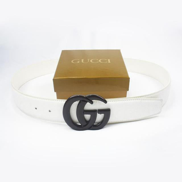 GG Woman Fashion Smooth Buckle Belt Leather Belt