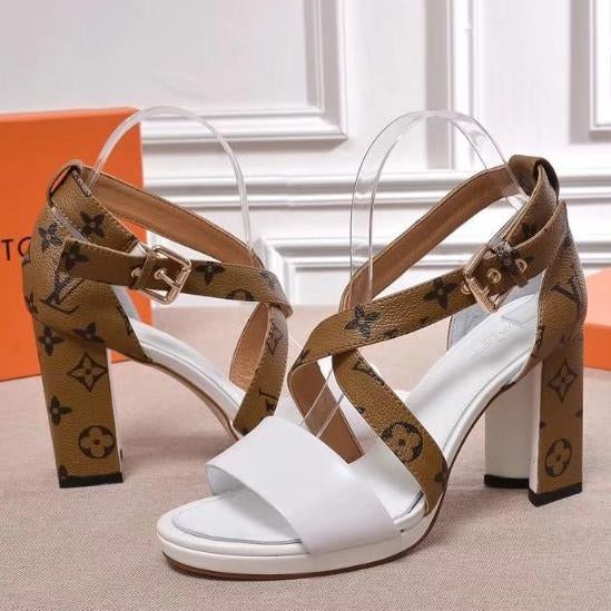 Louis Vuitton Women Fashion Casual Heels Shoes Sandals Shoes