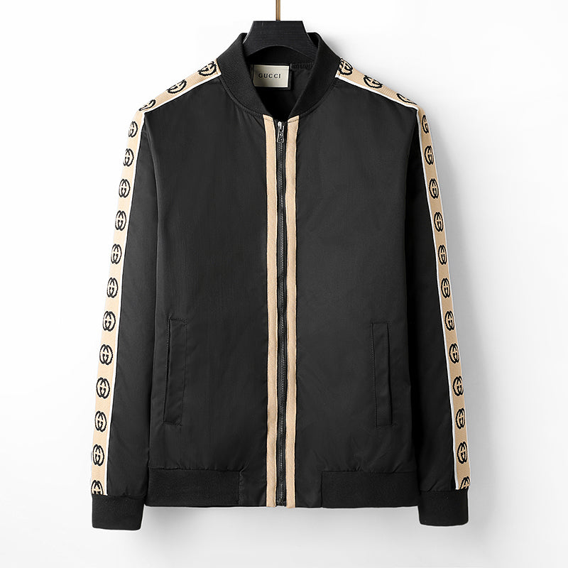 G U C C I Fashion Printed Full-Zip Cardigan Jacket Coat