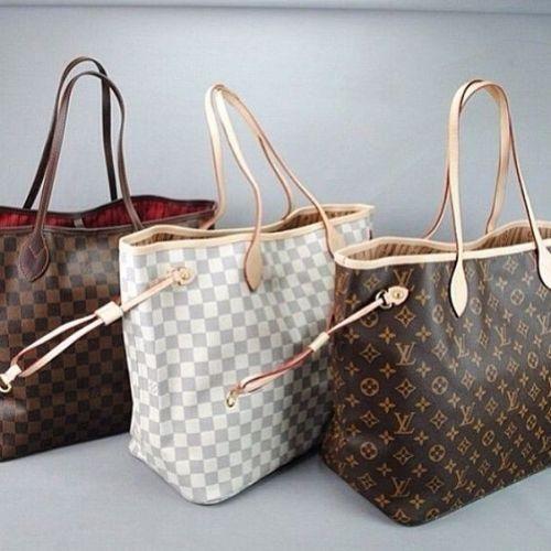 Louis Vuitton LV Women Shopping Leather Tote Handbag Shoulder Ba