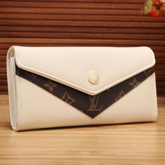 Louis Vuitton LV Women Shopping Fashion Leather Buckle Wallet Pu