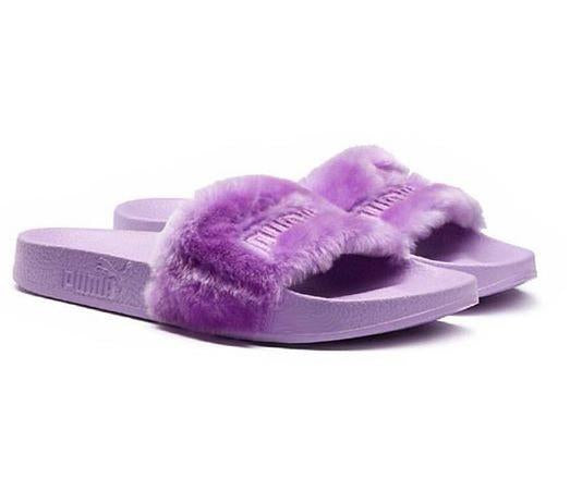 Trendsetter Puma X Rihanna Leadcat Fent  Lover Fur Slipper Shoes