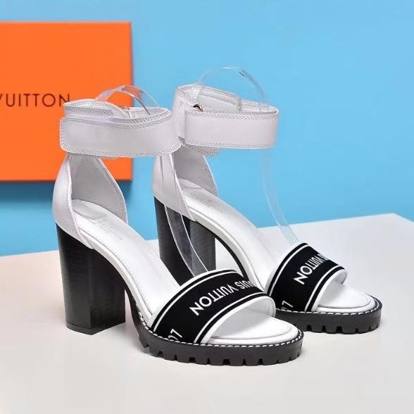 Louis Vuitton Women Fashion Casual Heels Shoes Sandals Shoes