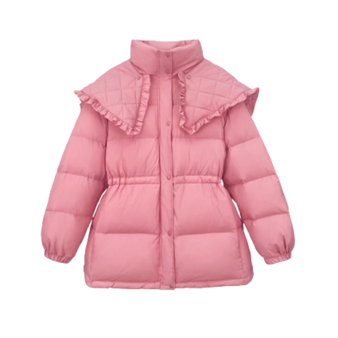 冬の華 ドンル front frill down jacket - 通販 - www.powerofinkjet.com