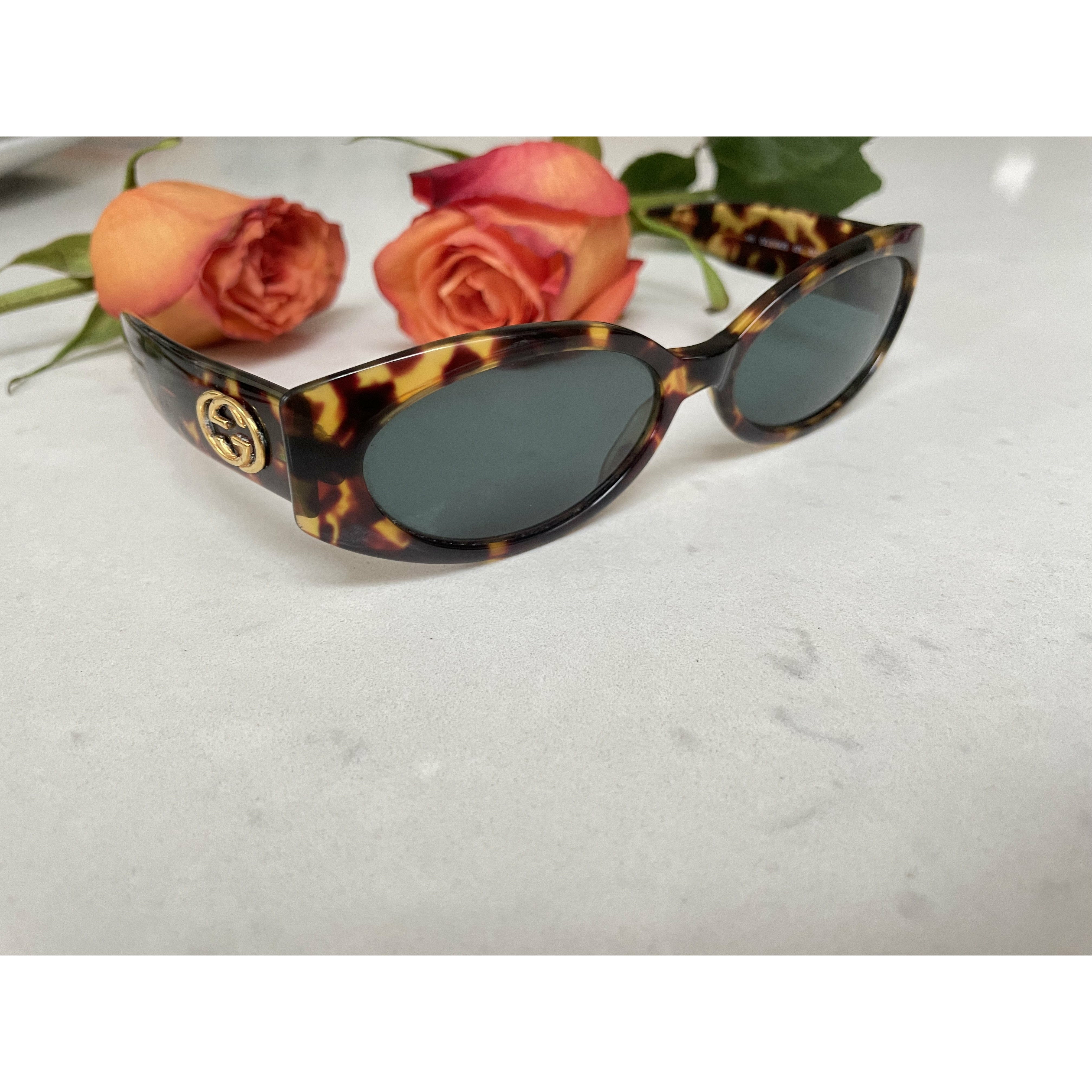 Vintage Gucci Tortoise Shell Sunglasses – She's Divine London