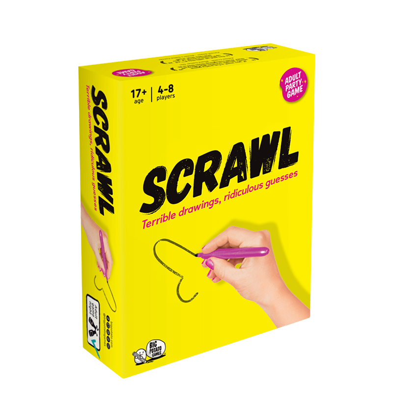 Scrawl: Adult Board Game | Terrible Drawings and Ridiculous Guesses |  Hilarious Board Game for Adults