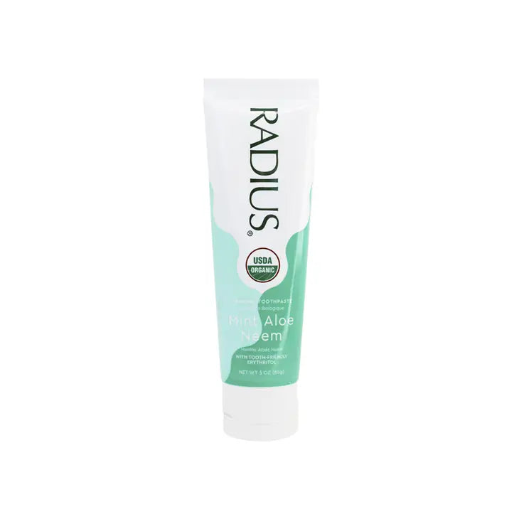 Radius Organic Toothpaste Mint Aloe Neem 3oz