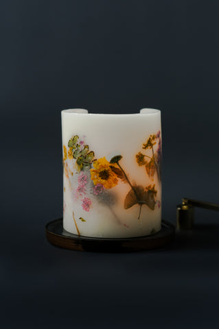 Rosy Rings Canlde and Candle Holder