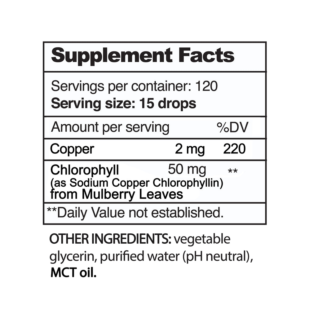 all natural liquid chlorophyll benefits