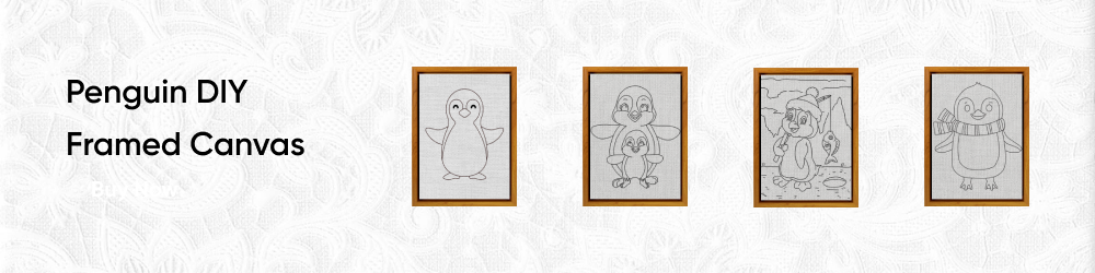 04.Penguin DIY Framed Canvas