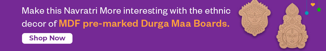 MDF Durga Maa Face Cutout