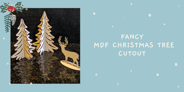 Fancy MDF Christmas tree cutout 