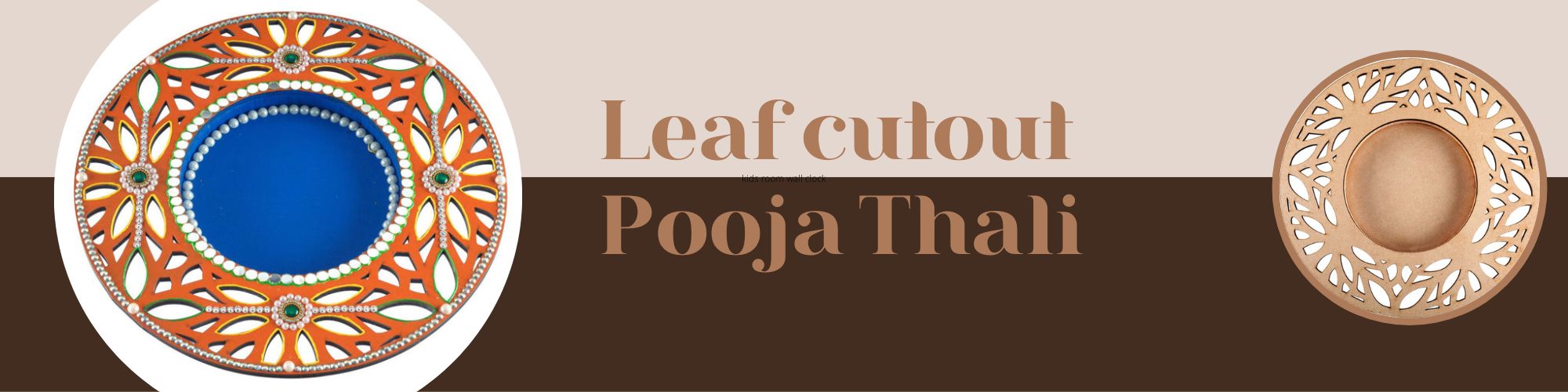 Leaf cutout Pooja Thali