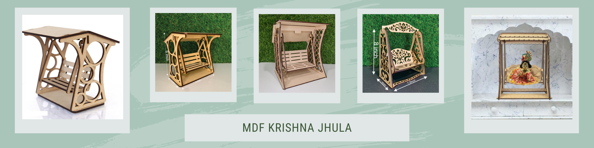 MDF wooden Krishna Jhula online