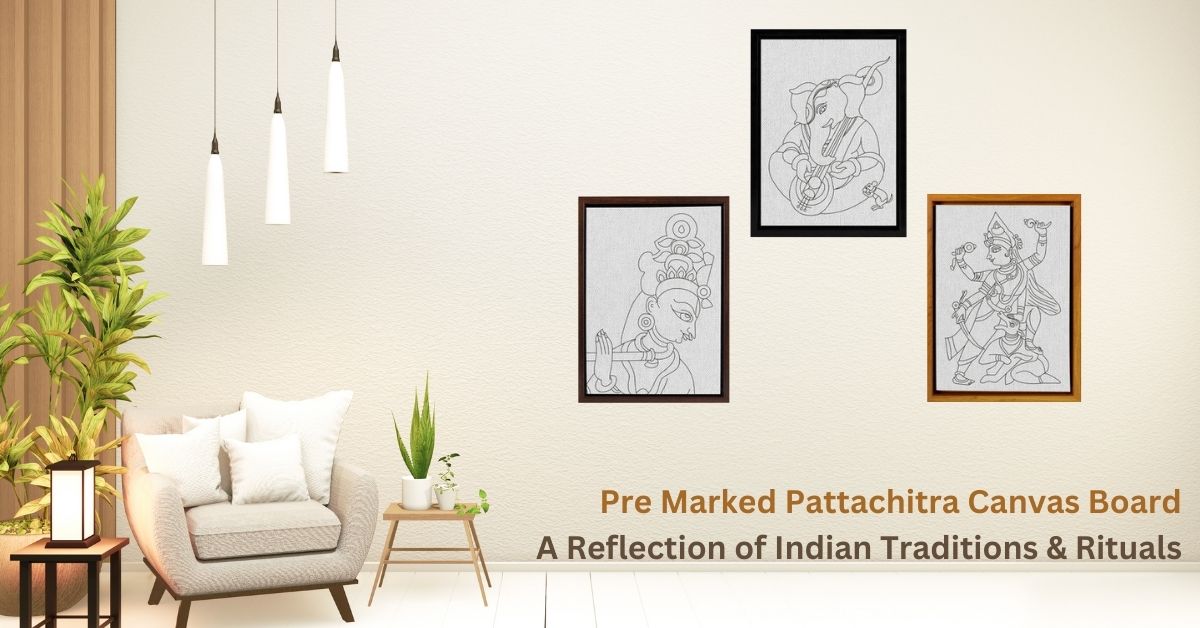 Pre Marked Pattachitra Canvas Board