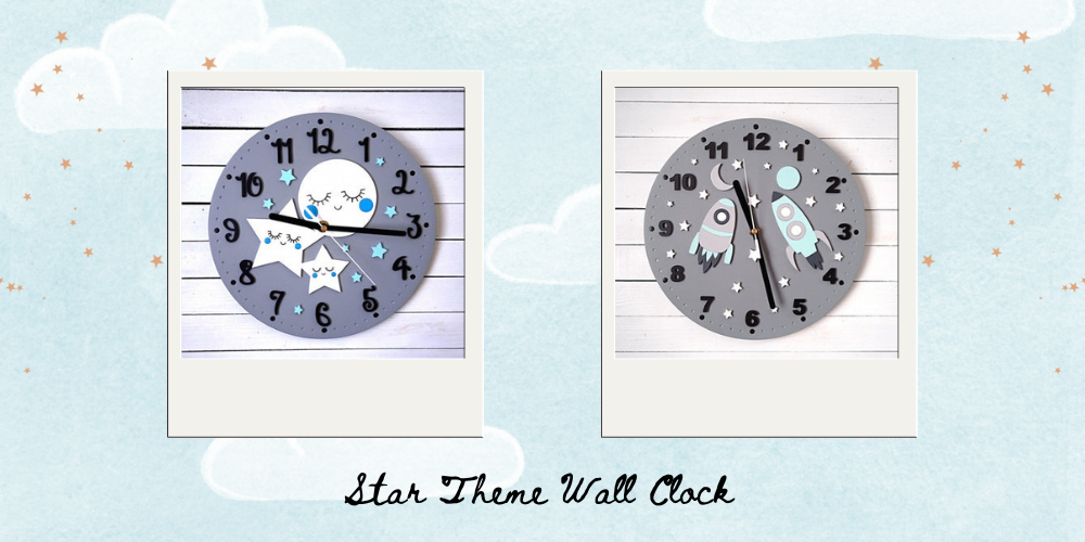 Star Theme Wall Clock