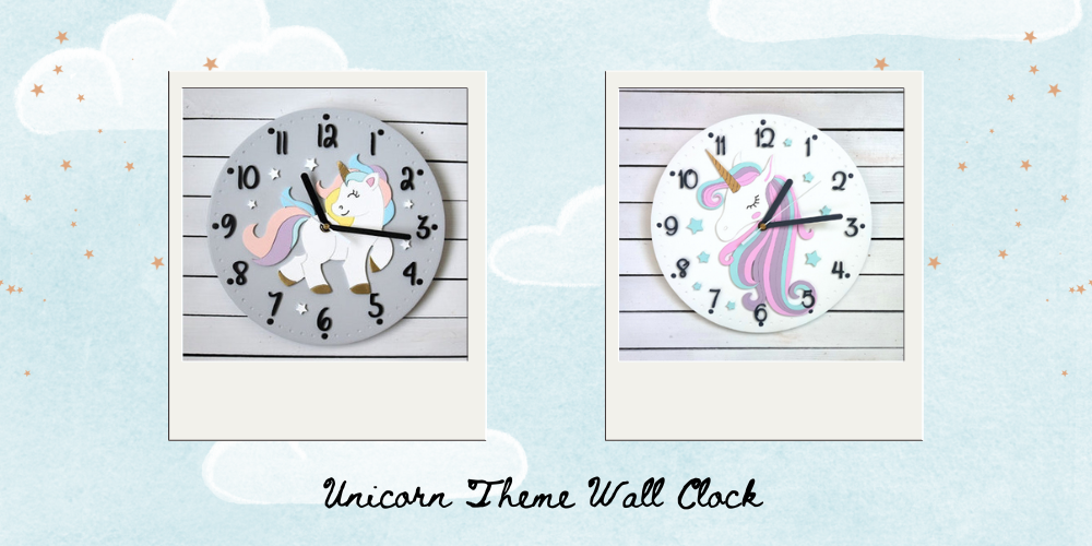 Unicorn Theme Wall Clock