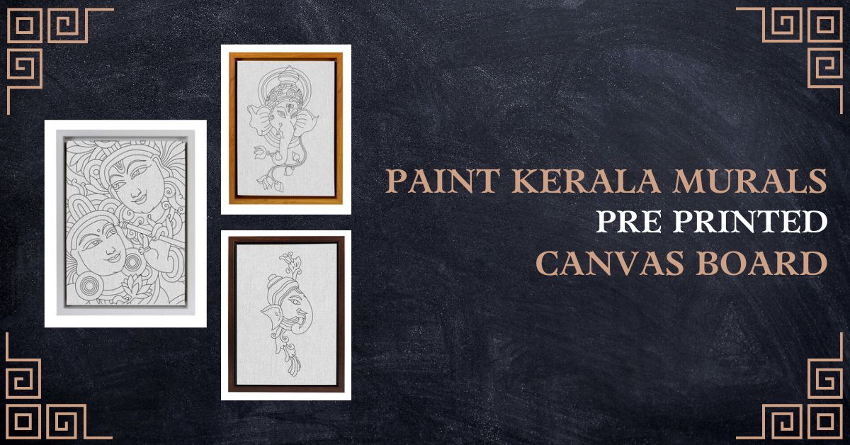 pre marked kerala mural canvas base