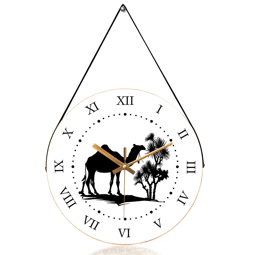 Camel Silhouette Wall Clock Hobby India 