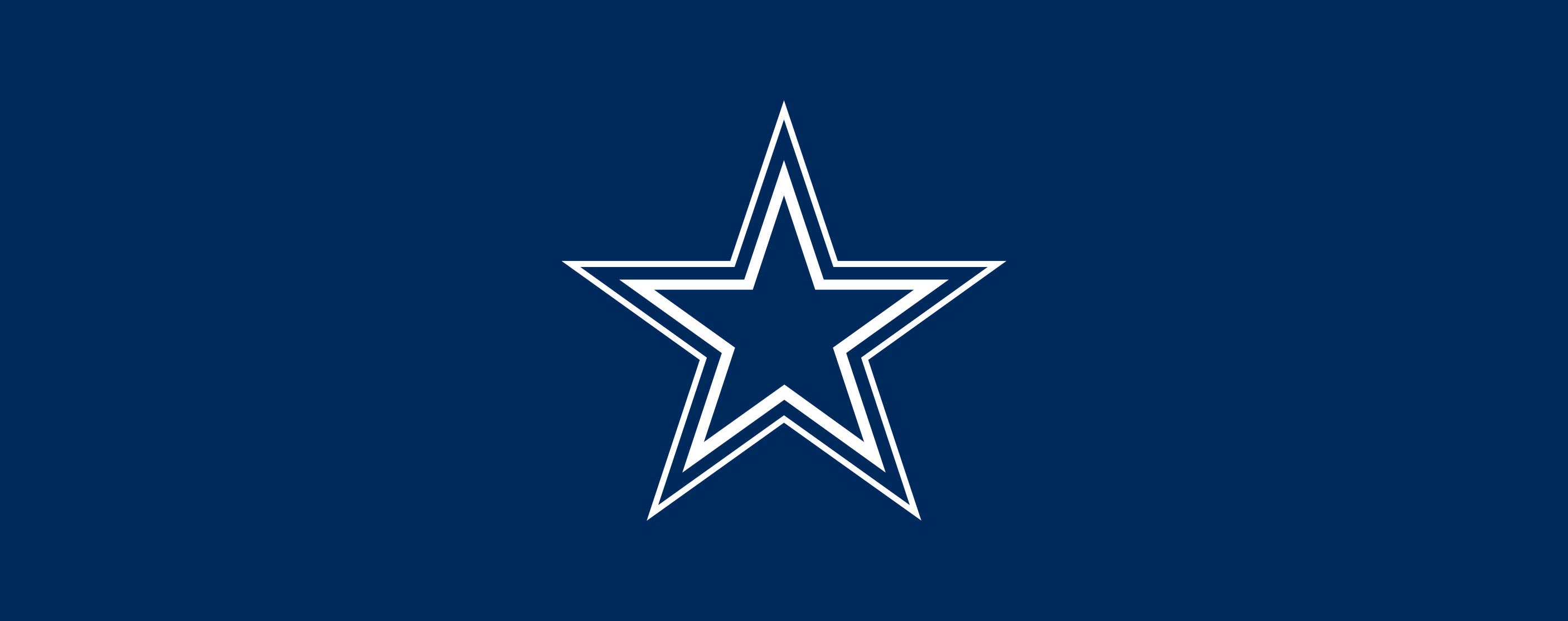 Dallas Cowboys (Blue): Logo Pattern Officially Licensed NFL