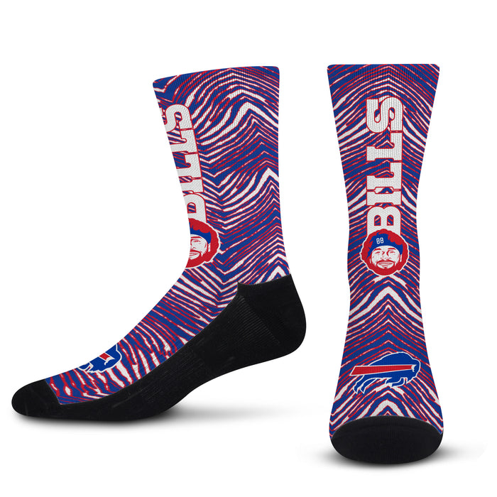 Officially Licensed NFL Knox Sox Buffalo Bills Zubaz Socks, Youth Size | for Bare Feet