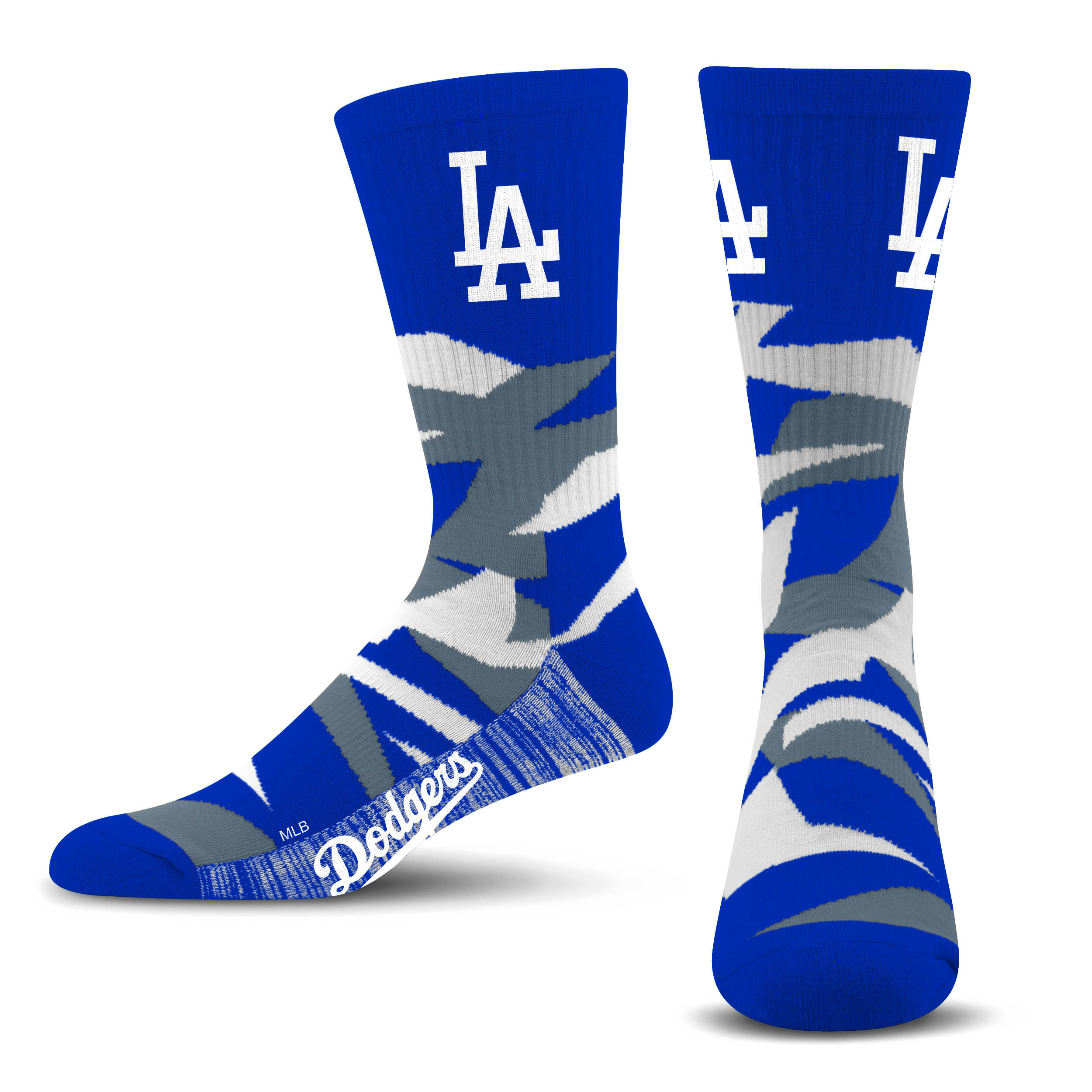 MLB Compression Socks, Los Angeles Dodgers - Classic Stripe L/XL