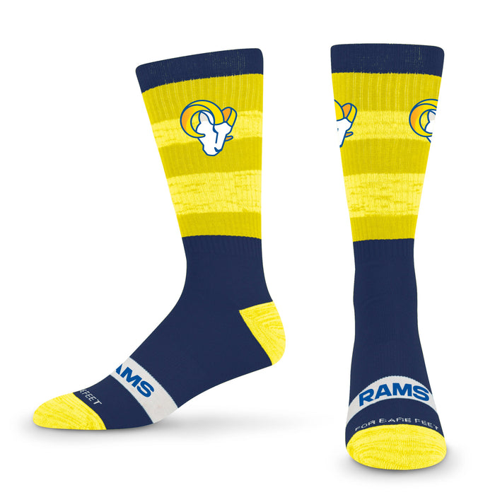 Men's Rock Em Socks Royal Los Angeles Rams Two-Pack Mascot Slogan