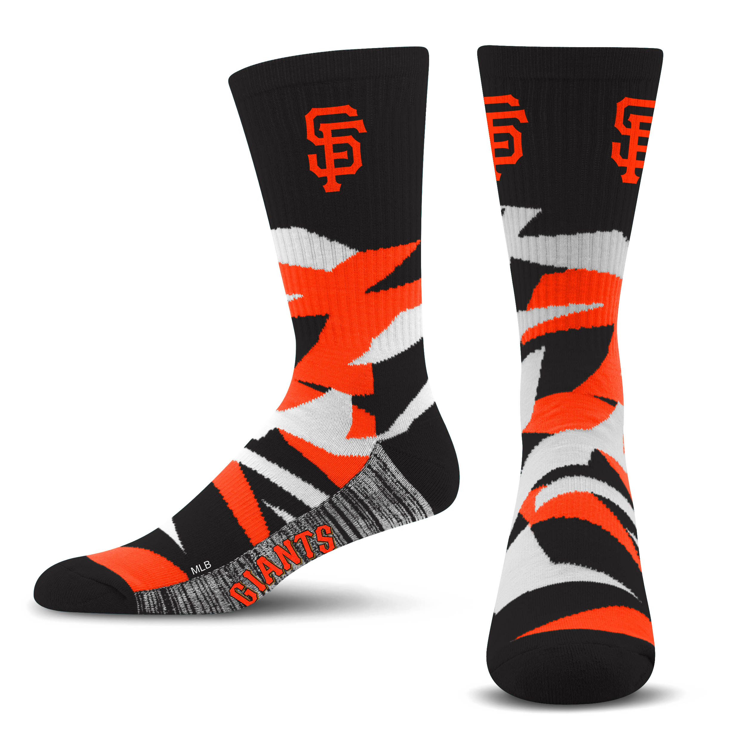 Officially Licensed MLB San Francisco Giants Breakout Premium Crew Socks, Youth Size | for Bare Feet