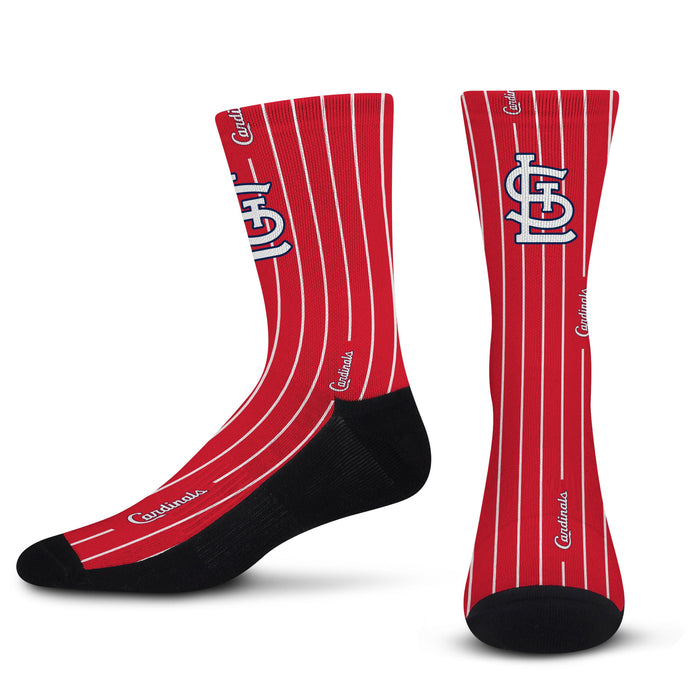 Officially Licensed NCAA Stanford Cardinal Pinstripe Socks, Youth Size | for Bare Feet