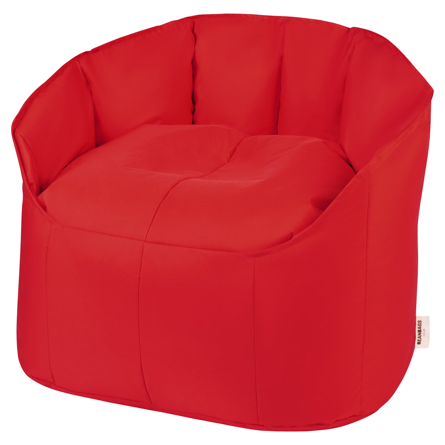 Kids Accent Chair Beanbag - Red - Polyester Fabric