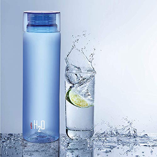 Cello H2O Squaremate Plastic Water Bottle, 1-Liter, Set of 6, Assorted  (CLO_H2O_SQMT1L_SO6_ASRTD)