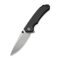 Civivi Brazen Flipper Knife - Black G10 Handle (3.46" Stonewashed 14C28N) C 2102C