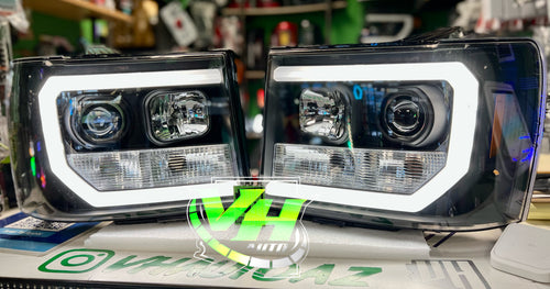 97-03 Ford F150 “C Bar” Projector LED DRL Headlights – VH Auto