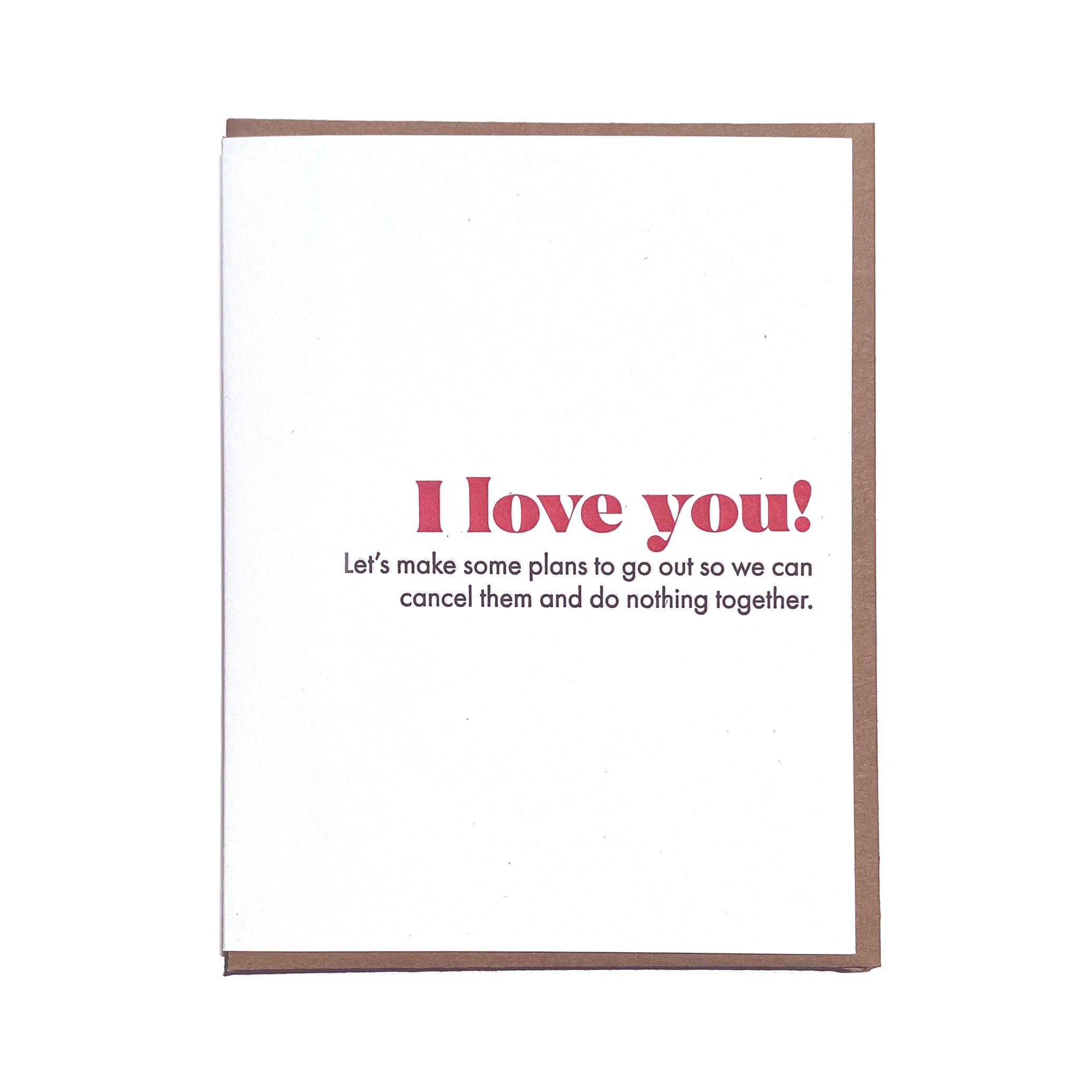 Cancel Plans Greeting Card