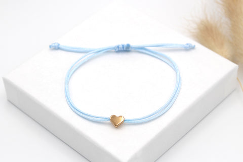 Hochzeits Accessoire blaues Armband mit Herz