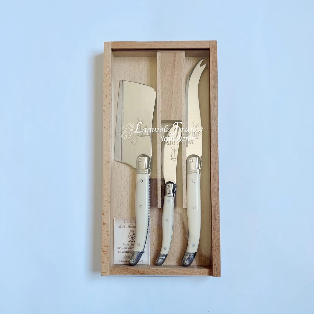 Black Marble Mini Cheese Knives Set - Française Shop