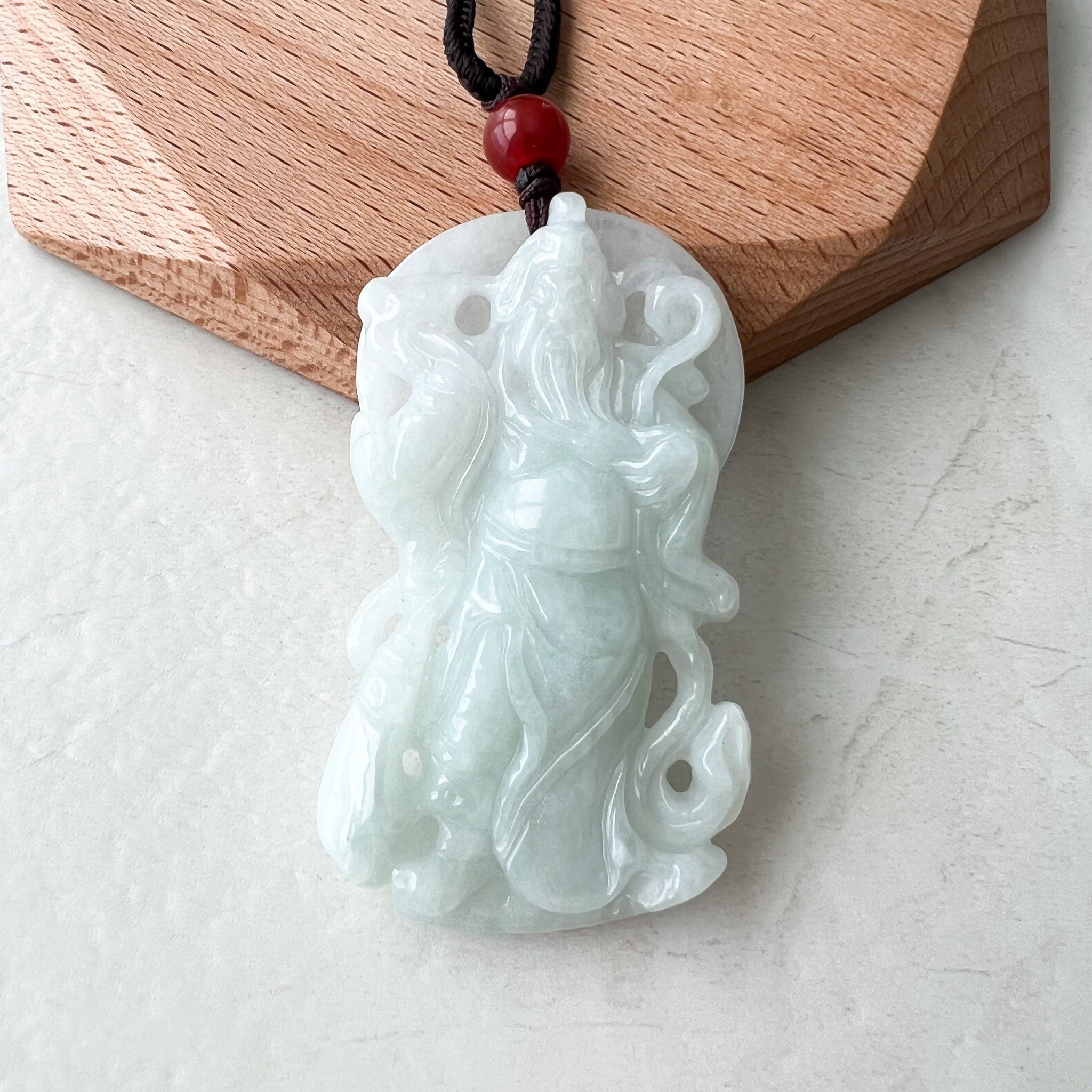 guan yu jade pendant