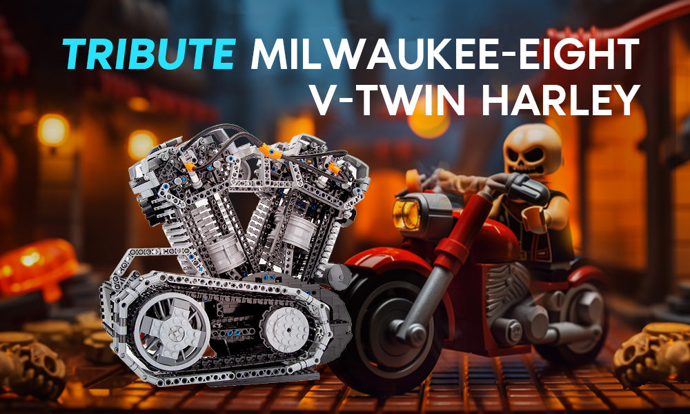 Milwaukee-Eight V-Twin MOC Motor Engine Model Set