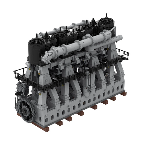 Juego de bloques de construcción de MOC-157380 de motor de vapor de Triple expansión alternativo Titanic: construye tu propio motor Titanic-6584PCS
