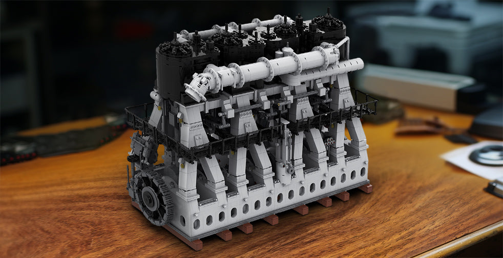 MOC Titanic Steam Brick Engine Model Set