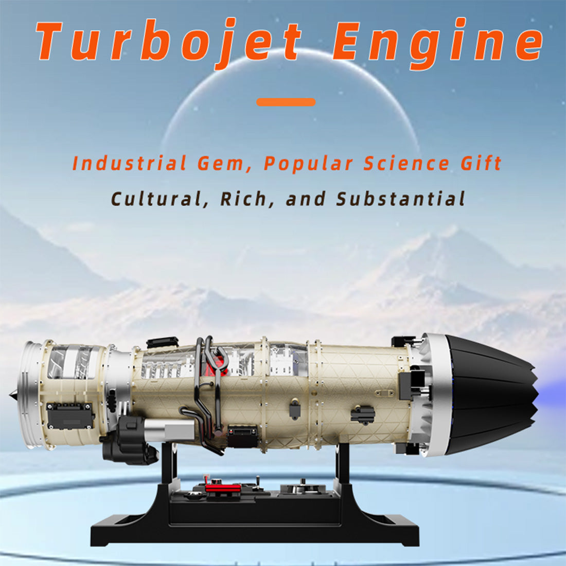 TECHING 1/10 Scale Military F135 Fighter Engine