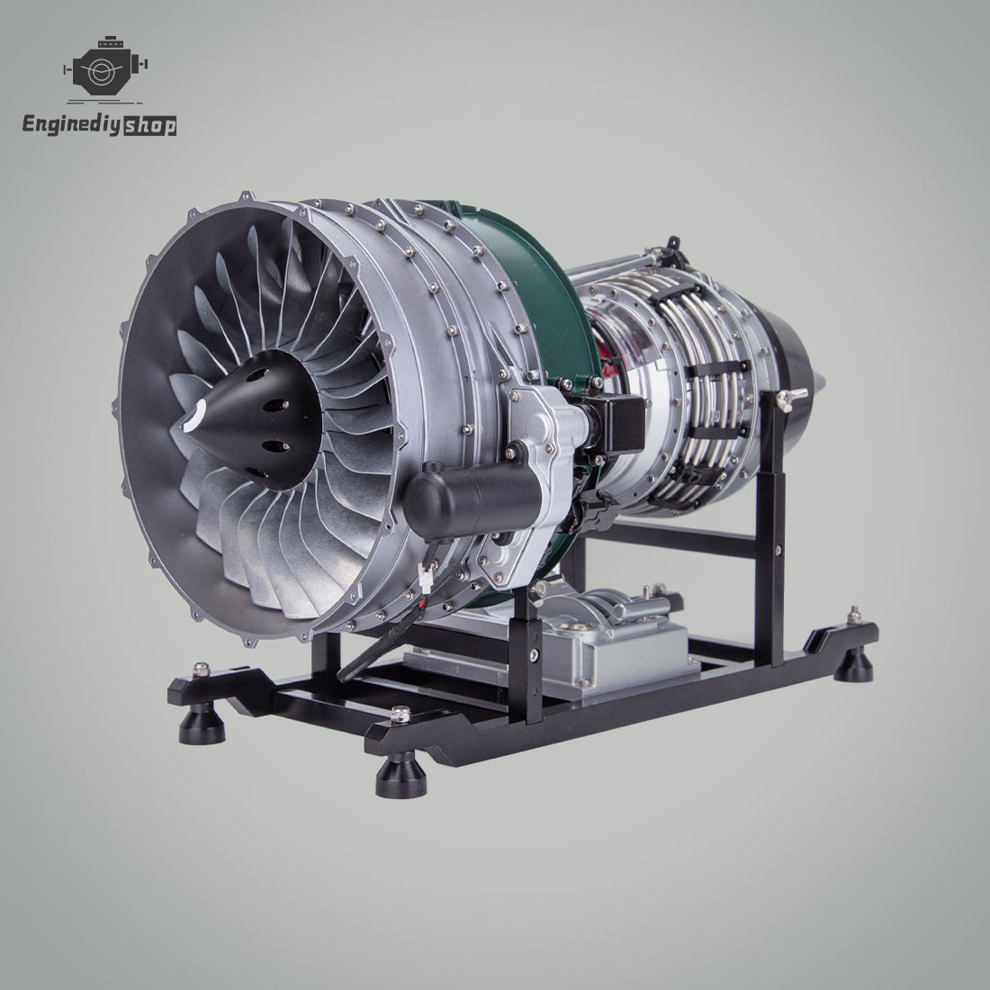 TECHING Mechanical Dual-Spool Turbofan Engine Model Kit -  1000+Pcs