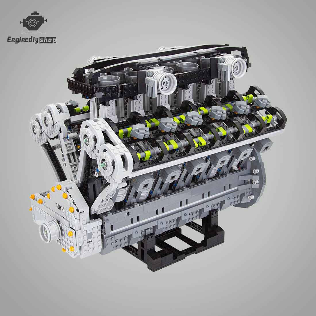 Lamborghini Aventador V12 MOC Brick Engine Model -3679PCS 