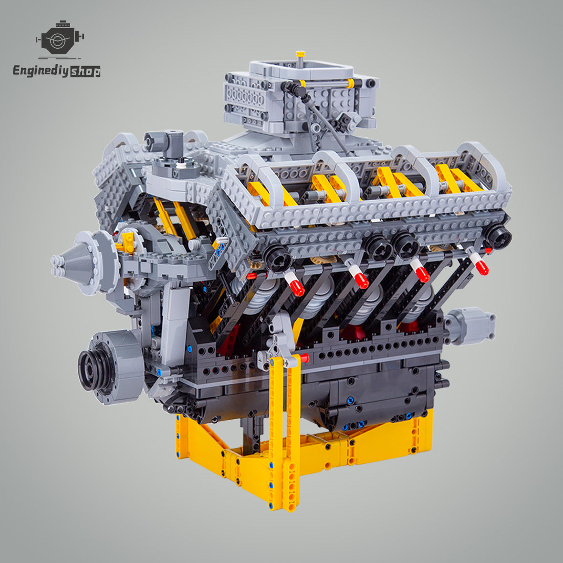 CHEVY Small Block V8 Engine General Motors MOC Engine Model Building Blocks Toy Set - 2362PCS - Build Your Own V8 Engine