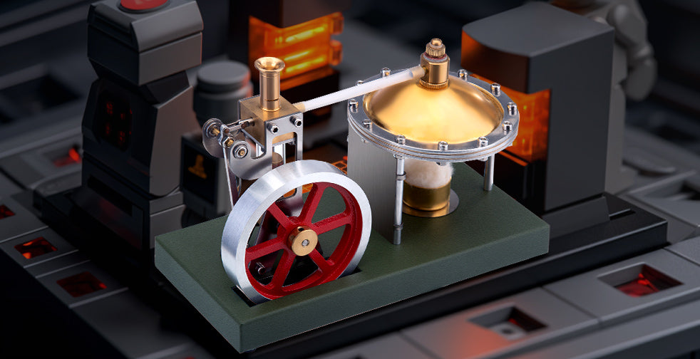 ENJOMOR Steam Engine Kit by Enginediyshop - Live Steam Test