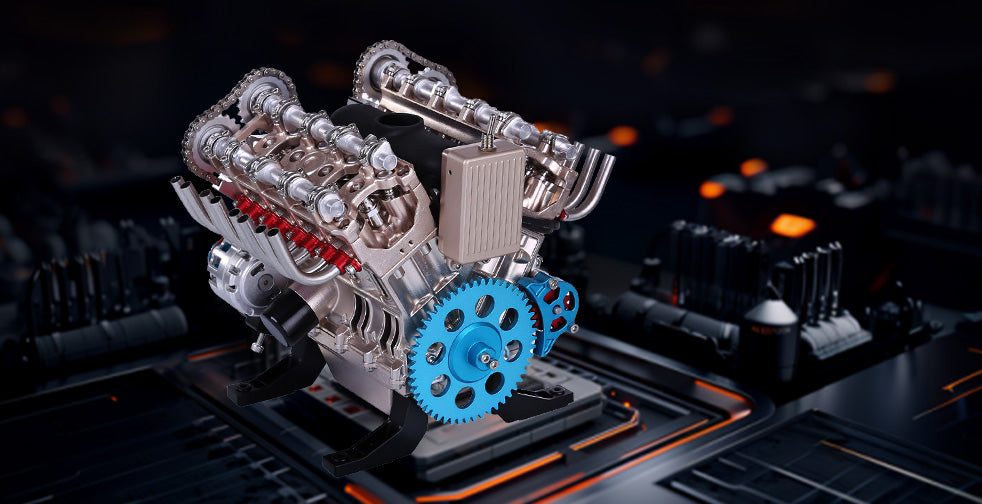 Build Your Own V8 Engine, The TECHING V8 Engine Model Of Dedicated Craftsmanship.