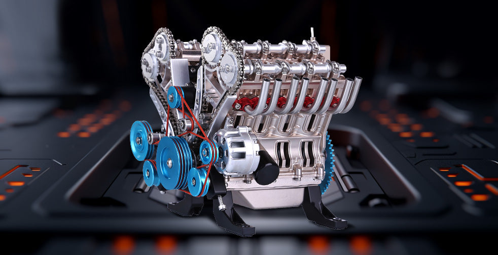 Build Your Own V8 Engine, The TECHING V8 Engine Model Of Dedicated Craftsmanship.