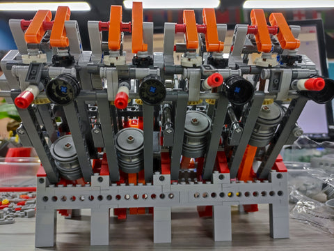HOLDEN OHV 5.0L V8 Motor MOC Motormodell Bausteine ​​Spielzeugset – 2106 Teile – Bauen Sie Ihren eigenen V8-Motor