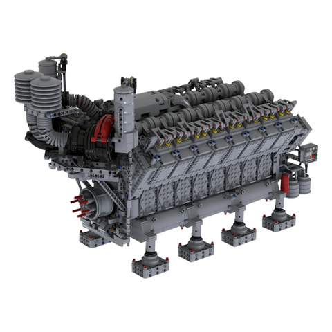 V16 MOC Bricks Engine
